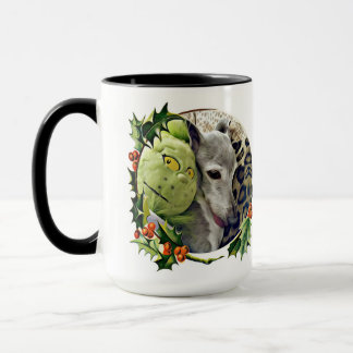 Taza Zephyr the Italian Greyhound Holiday Mug