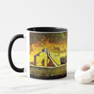 Taza Ziggurat del Cojín decorativo Ur