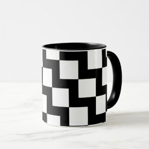 Taza ZigZag blanco negro