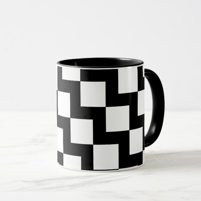 Taza ZigZag blanco negro (Anverso derecho)