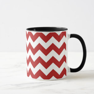 Taza Zigzag rojo y blanco