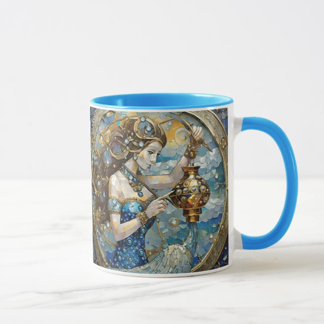 Taza Zodiac - Aquarius El Aguador (Derecha)