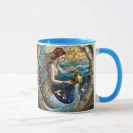 Taza Zodiac - Aquarius La Sirenita Del Alumno