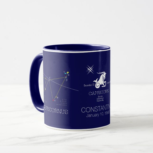 Taza Zodiac Constellation Capricornus (Anverso izquierdo)