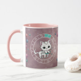 Taza Zodiac Sagittarius Cute Cat Wheel Planeta Astrolog