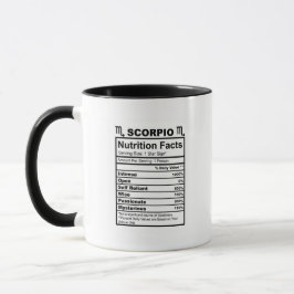 Taza Zodiac Scorpio Nutrición Realidad Mug