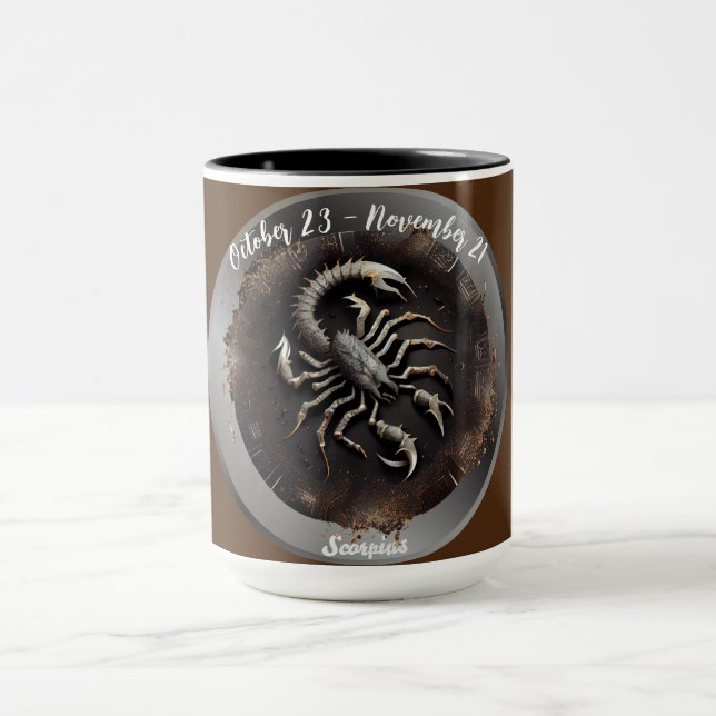 Taza Zodiac Scorpius Personalizar Personal (Centro)
