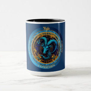 Taza Zodíaco Capricornio con Nombre Café
