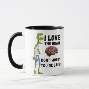 Taza Zombi Divertido Me Encanta El Cerebro