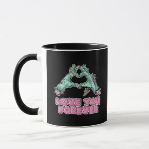 Taza Zombie Classic - Skeleton Heart And Hands