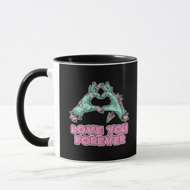 Taza Zombie Classic - Skeleton Heart And Hands (Izquierda)