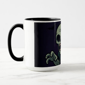 Taza Zombie Halloween Lindo Espeluznante - D
