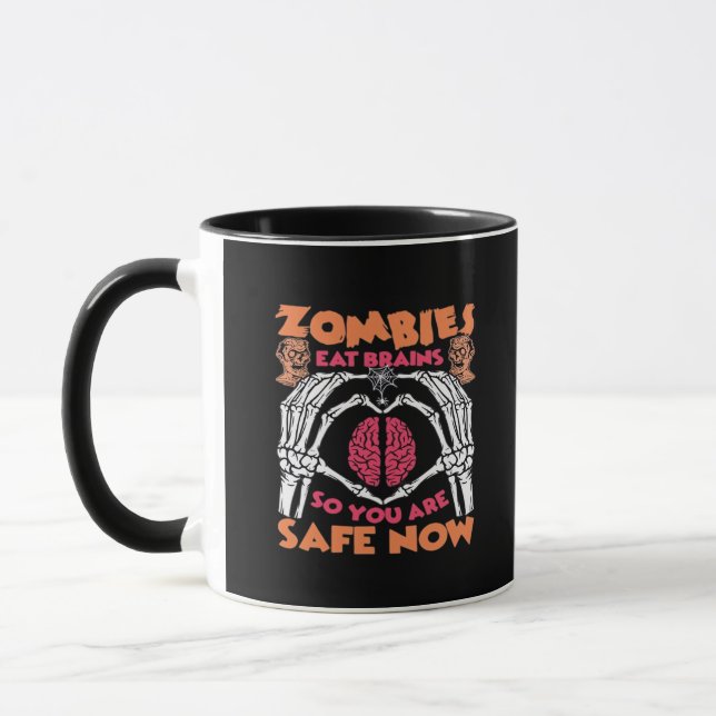Taza Zombies comen cerebros clásicos (Izquierda)
