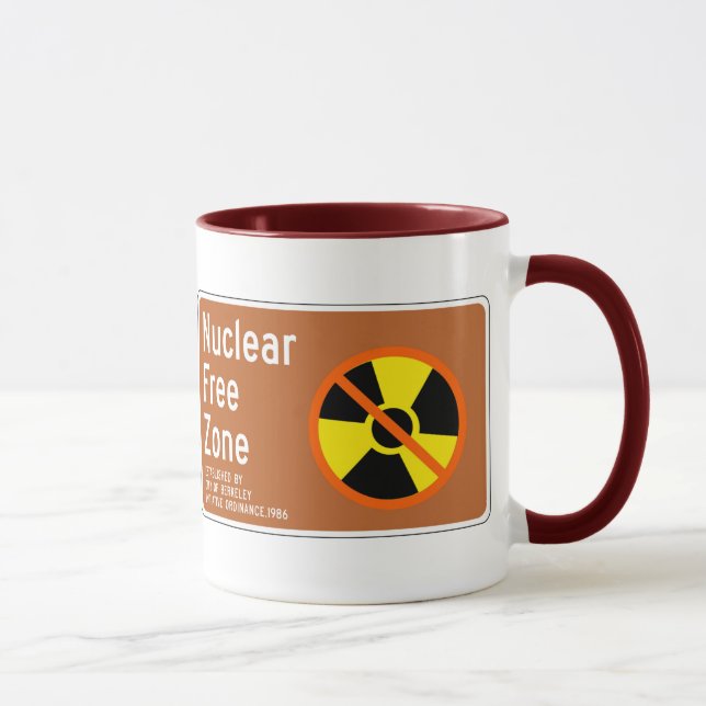 Taza Zona franca nuclear, Rótulo, California, los (Derecha)