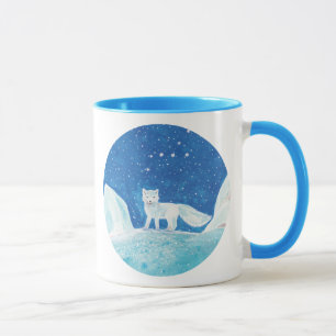 Taza Zorro Ártico pequeño (Laguna Vulpes) Azul pálido