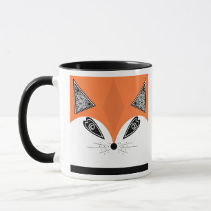 Taza Zorro de patchwork, zorro de aplique, zorro, infan
