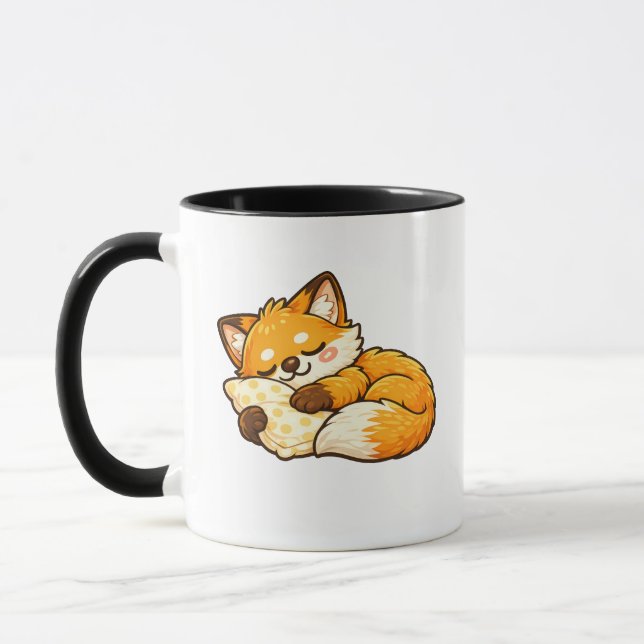 Taza Zorro Dormilón Lindo y Acogedor (Izquierda)
