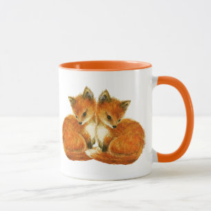 Taza Zorros gemelos bebés
