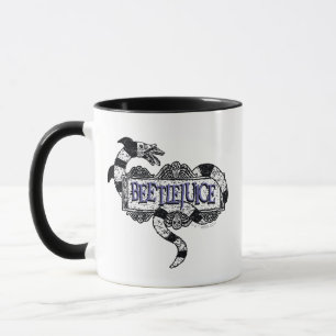 Taza Zumo de remolacha Gusano de arena con logo sobre