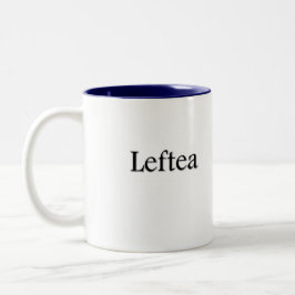 Taza zurda del té de Leftea