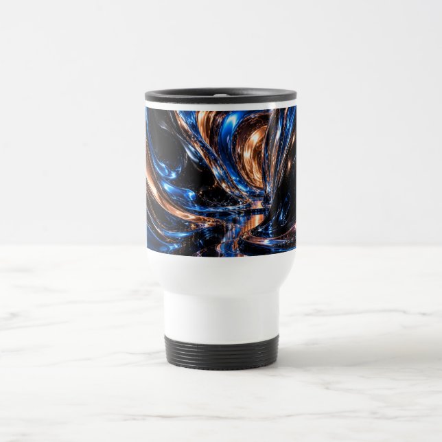 Tazas 3D Vórtice de Metal Cósmico (Centro)