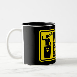 Tazas amonestadoras del político