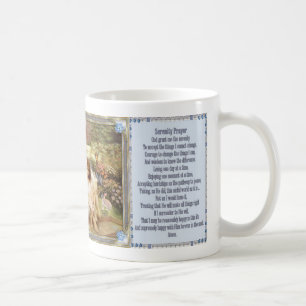 Tazas angelicales del jardín del rezo de la