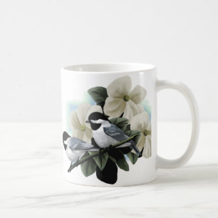 Tazas capsuladas negro del chickadee