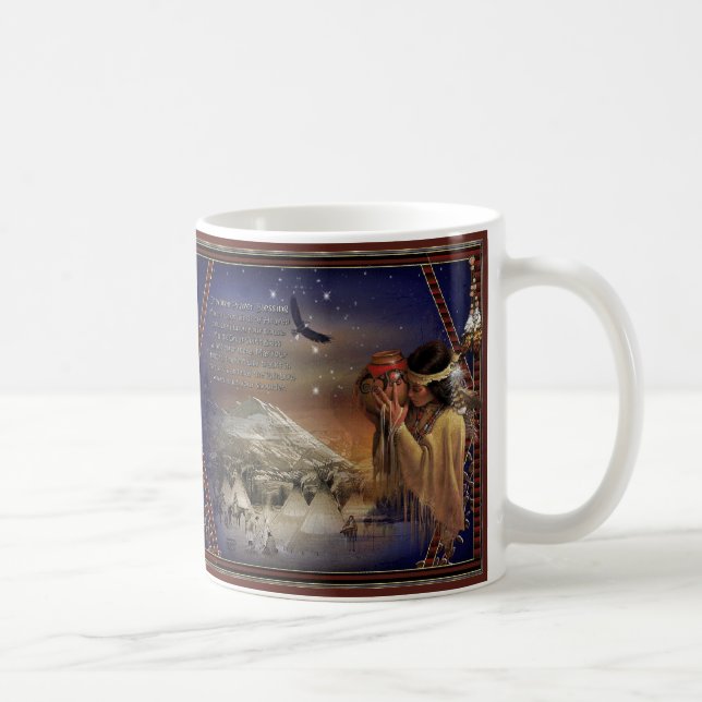 Tazas cherokees del nativo americano de la (Derecha)