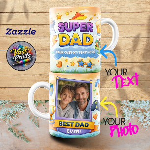 Tazas con Collage de Fotos del Mejor Papá del Mund