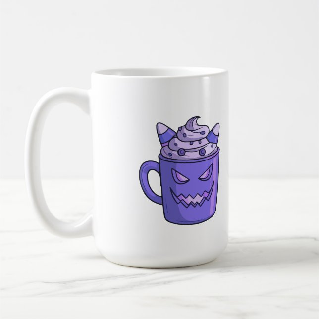 Tazas con gráfico de bebida espeluznante (Izquierda)