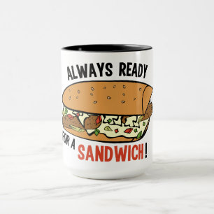 Tazas con nombre personalizado para sandwich