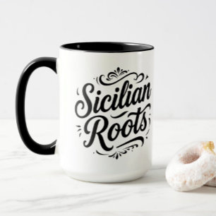 Tazas con Raíces Sicilianas – Elegante Taza de la 