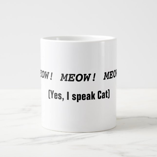 Tazas con tema divertido del gato (Frente)