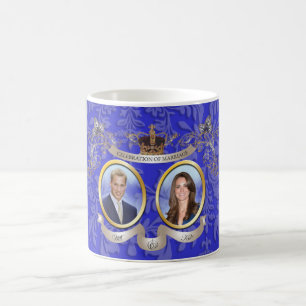 Tazas conmemorativas de la boda de Will+Kate