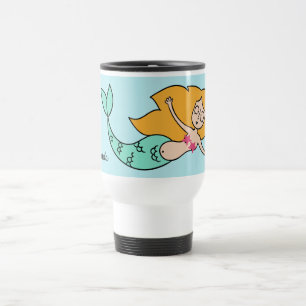 Tazas conocidas de encargo de la sirena divertida