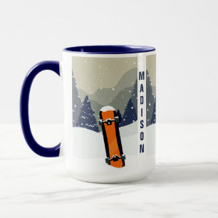 Tazas conocidas de encargo de la snowboard del