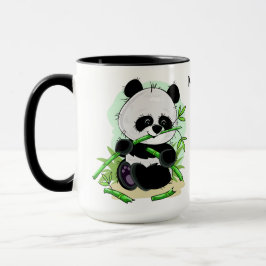 Tazas conocidas de encargo de las pandas lindas