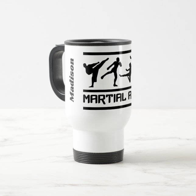 Tazas conocidas de encargo de los artes marciales (Anverso izquierdo)