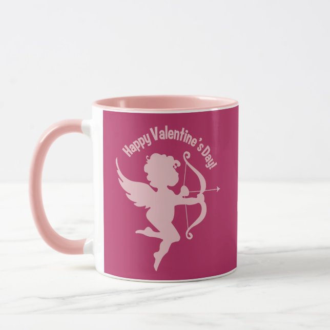 Tazas conocidas de encargo del Cupid de la tarjeta (Izquierda)