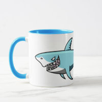 Tazas conocidas de encargo del tiburón fresco