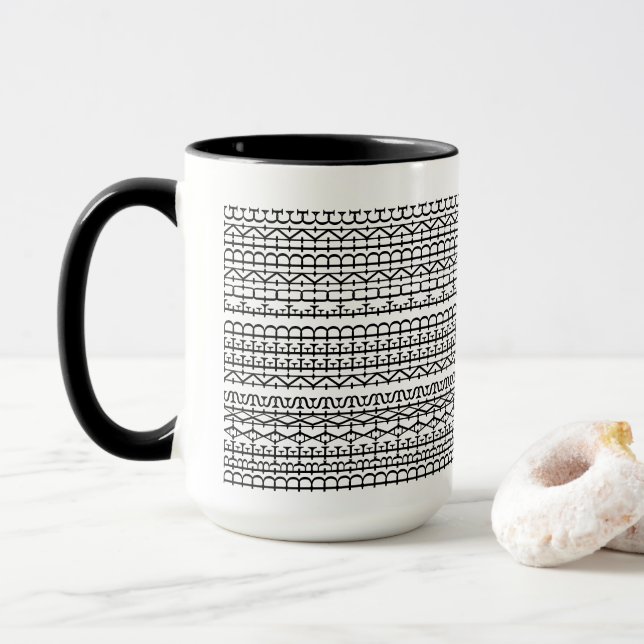 Tazas De 15oz Con Mensaje Oculto Divertido Necesit (Con donut)