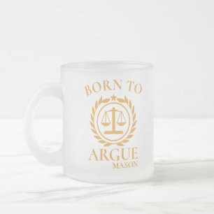 Tazas De Abogado Personalizadas Nacidas Para Discu