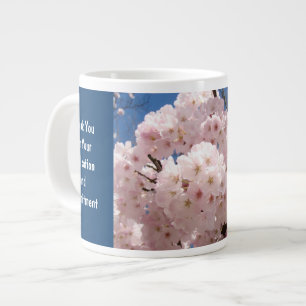 Tazas de agradecimiento dedicación compromiso flor