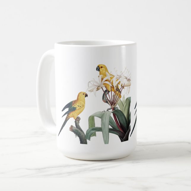 Tazas de amor de pájaros (Anverso izquierdo)