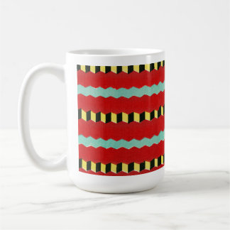 Tazas de arte de impresión de bloque de madera de 