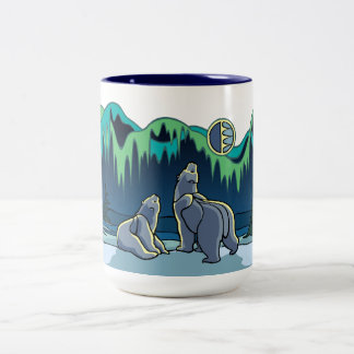 Tazas de arte de oso nativo Polar Bear Cup & Vasos