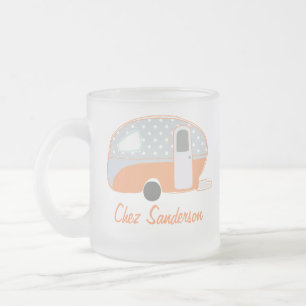 Tazas de arte personalizadas de caravana retro