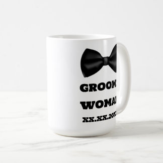 Tazas de boda para dama de honor con nombre de la 