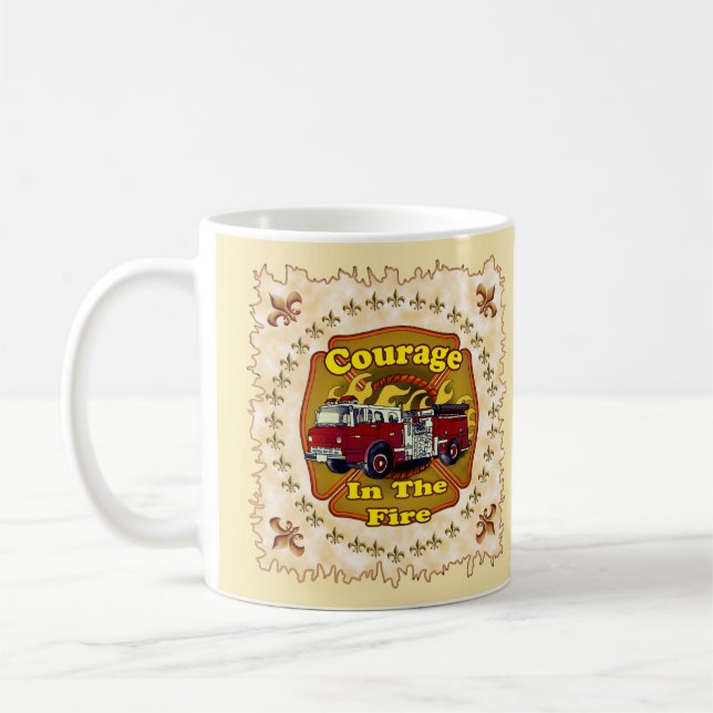 Tazas de bomberos de camión de bomberos Coraje (Izquierda)